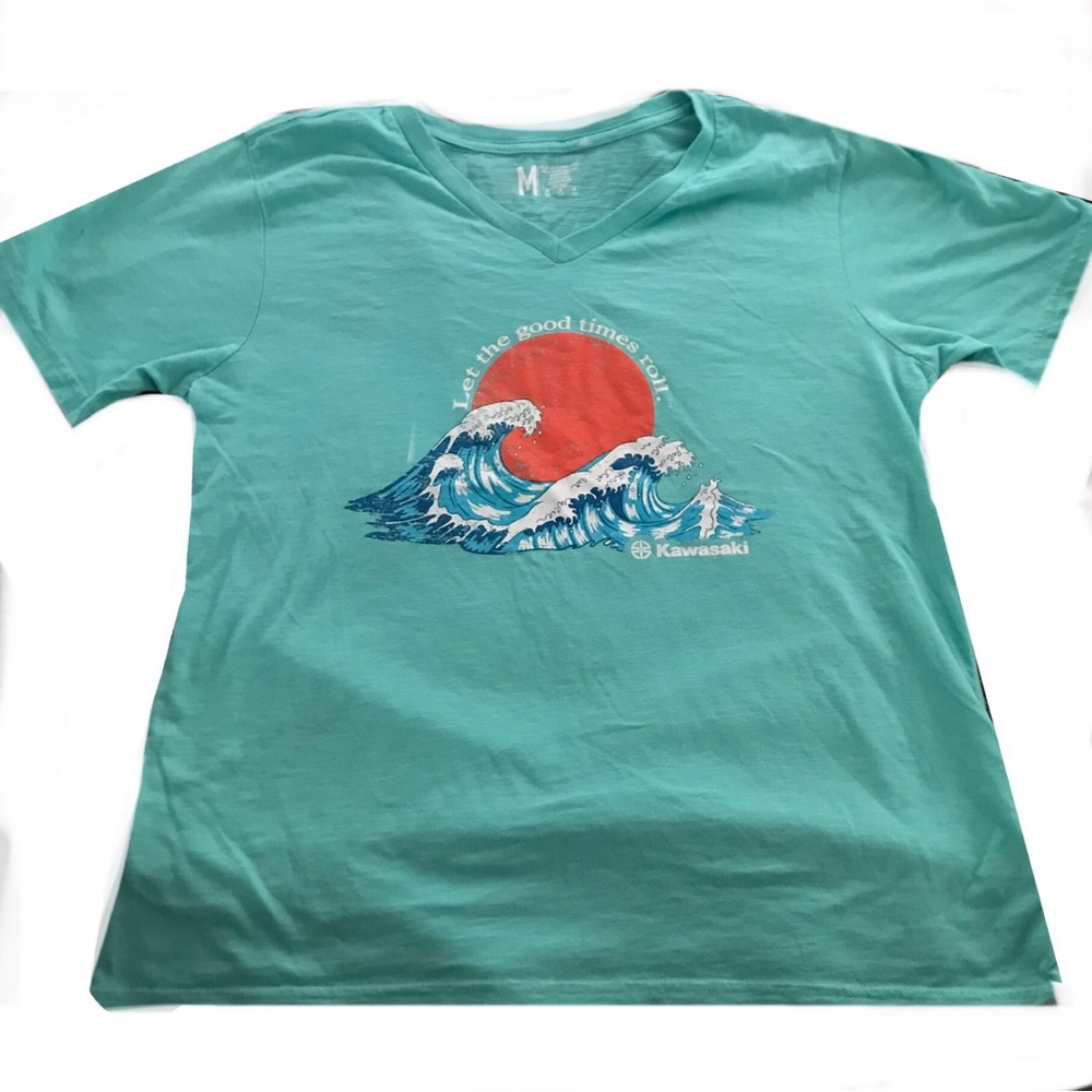 Kawasaki Teal Graphic T-Shirt